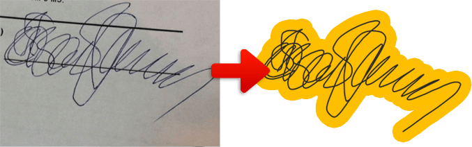 Факсимиле образец 1